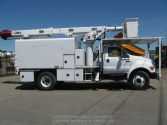 2008 FORD F750 BUCKET TRUCK OR BOOM TRUCK w/ ALTEC BOOM UNDER THE GVW (5 avail)